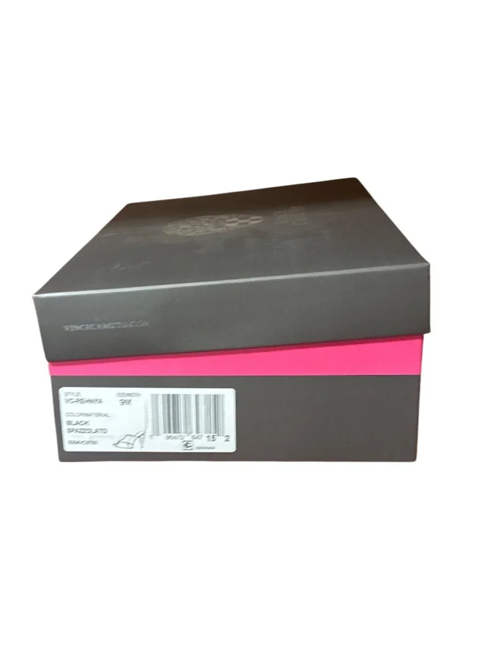 Vince Camuto REHNYA Black  Criss-Cross Leather Sandals‎ Heel 9 w/Box